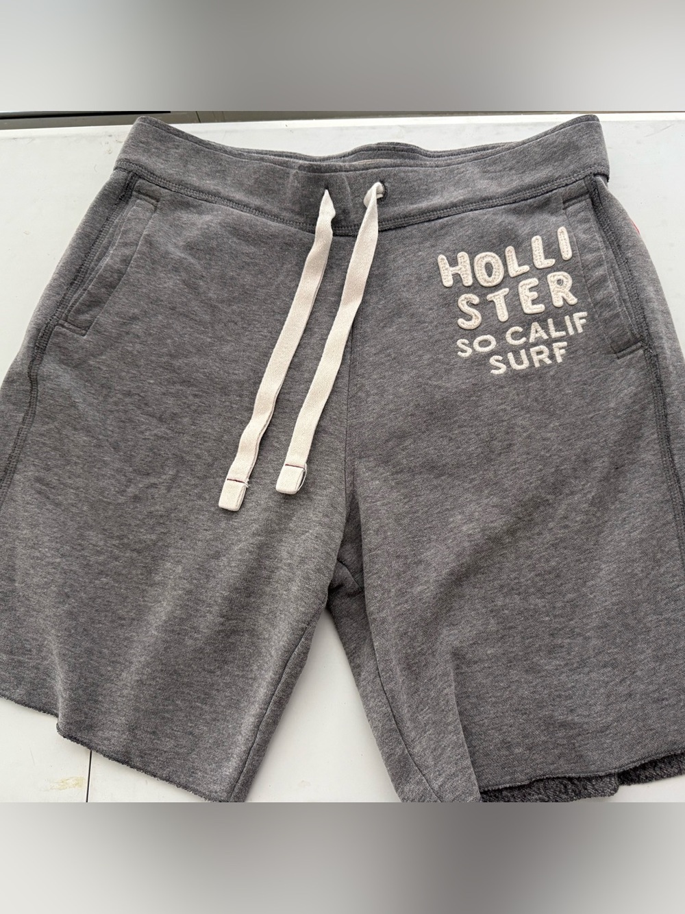 Hollister Heather Gray Drawstring Sweat Shorts